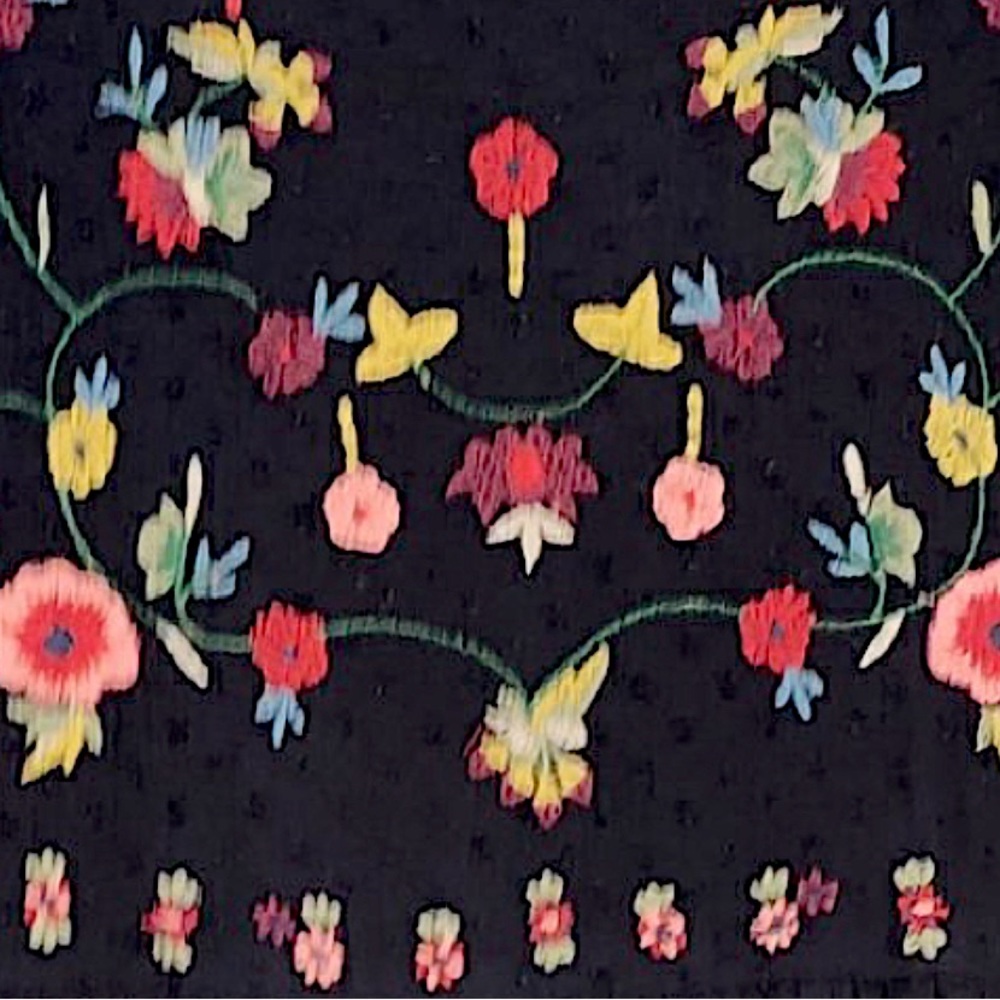 Zara Floral Embroidered Babydoll Mini Dress Size Small - Picture 4 of 8